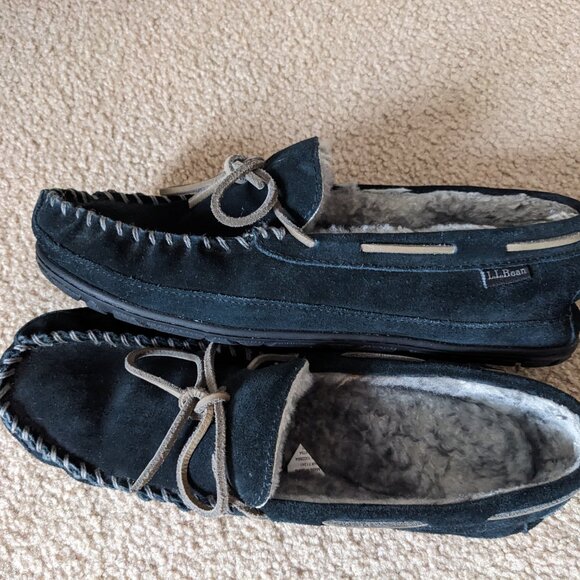 LL Bean Wicked Good Winter Moccasins Men's 11 - Picture 3 of 6